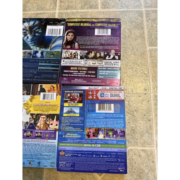 DVD/Blu Ray Collection Family Friendly Kids 8 Movies Avatar Inside Out Frozen - Picture 6 of 10